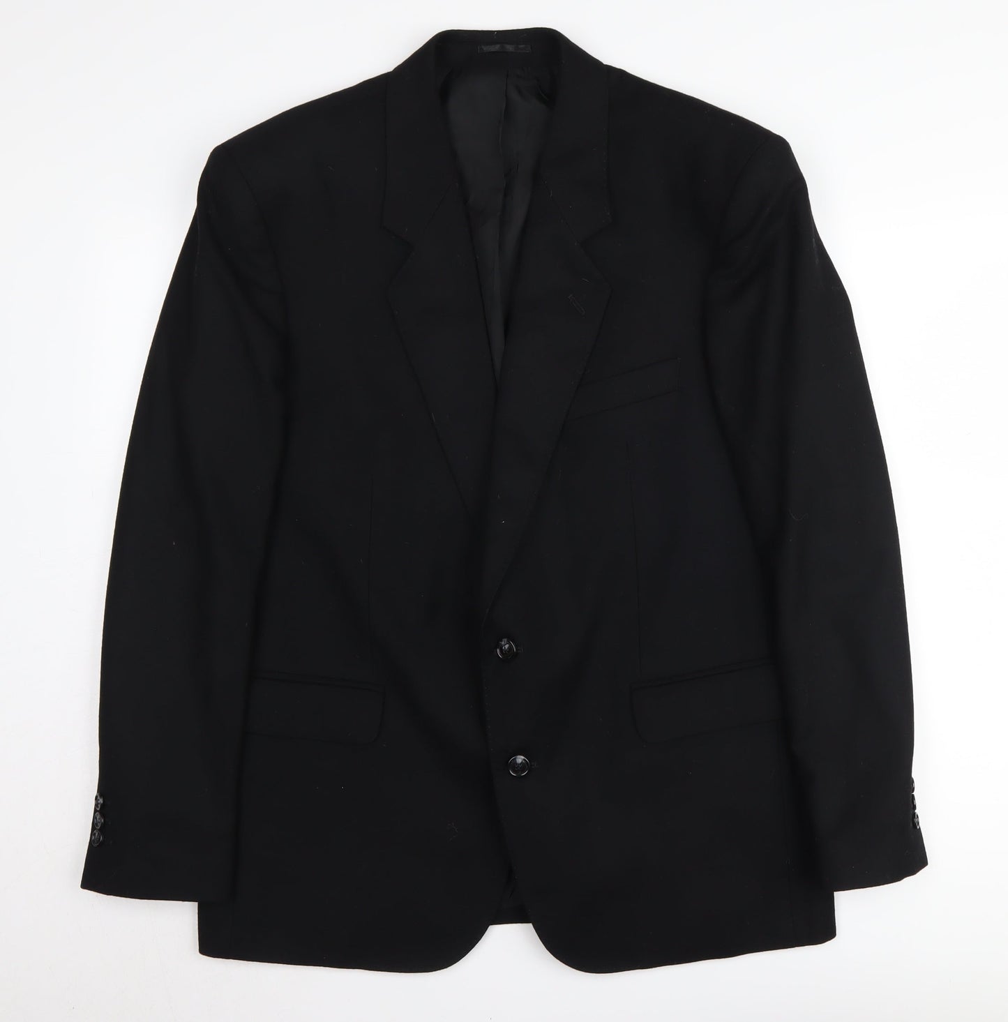 Mens UK Size 42 Moss Bros Regular Black Suit Jacket