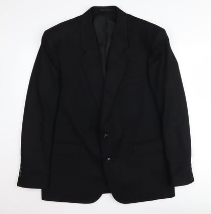 Mens UK Size 42 Moss Bros Regular Black Suit Jacket