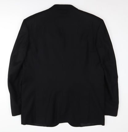 Mens UK Size 42 Moss Bros Regular Black Suit Jacket