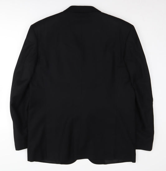 Mens UK Size 42 Moss Bros Regular Black Suit Jacket