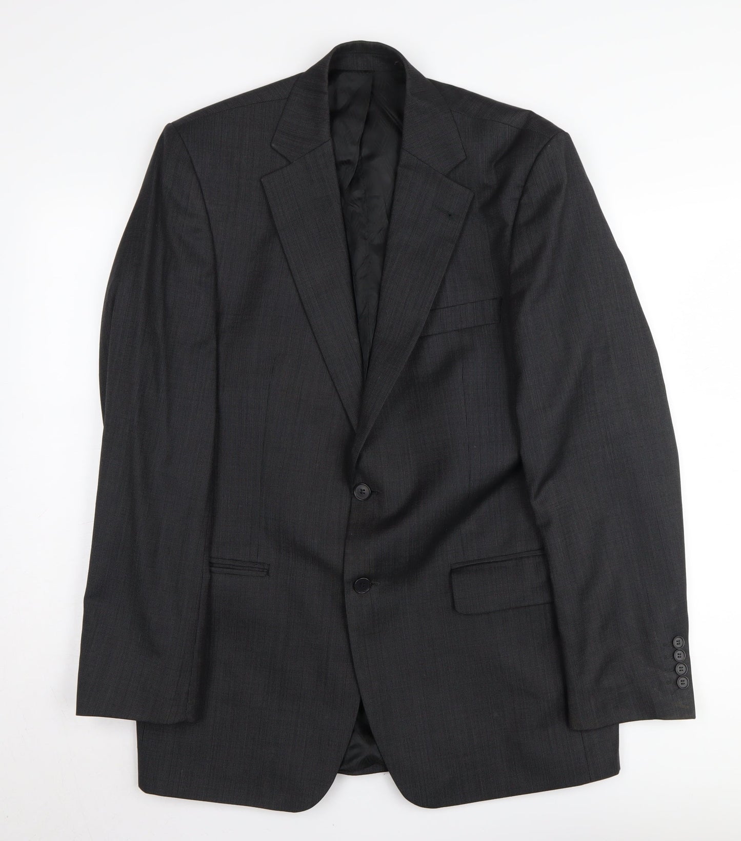 Mens UK Size 40 Jeff Banks Regular Black Suit Jacket