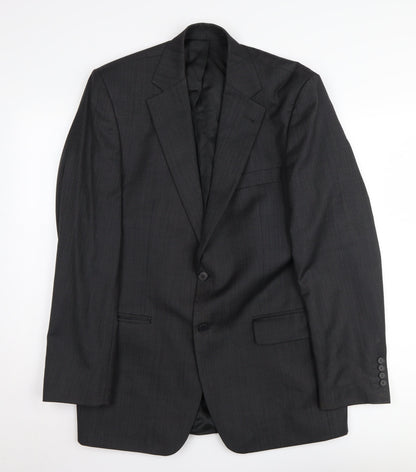 Mens UK Size 40 Jeff Banks Regular Black Suit Jacket