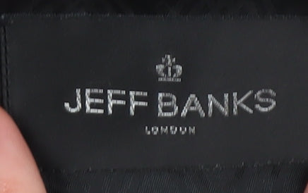 Mens UK Size 40 Jeff Banks Regular Black Suit Jacket