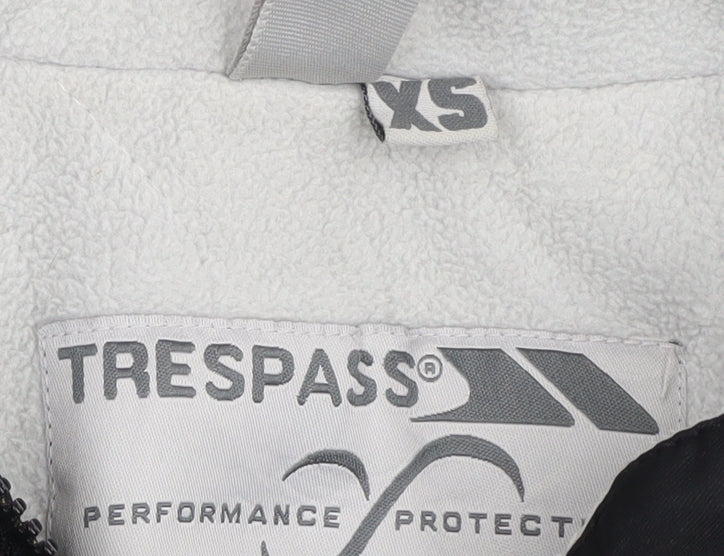 Womens UK Size XS Trespass Black Parka Coat