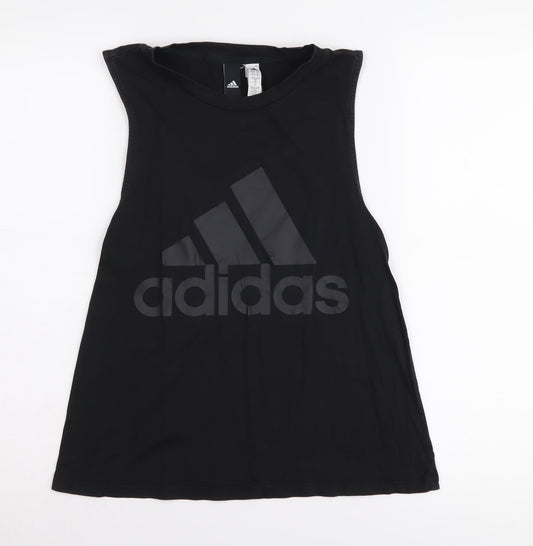 Adidas Women's Black Tank, Size S, Gym & Training