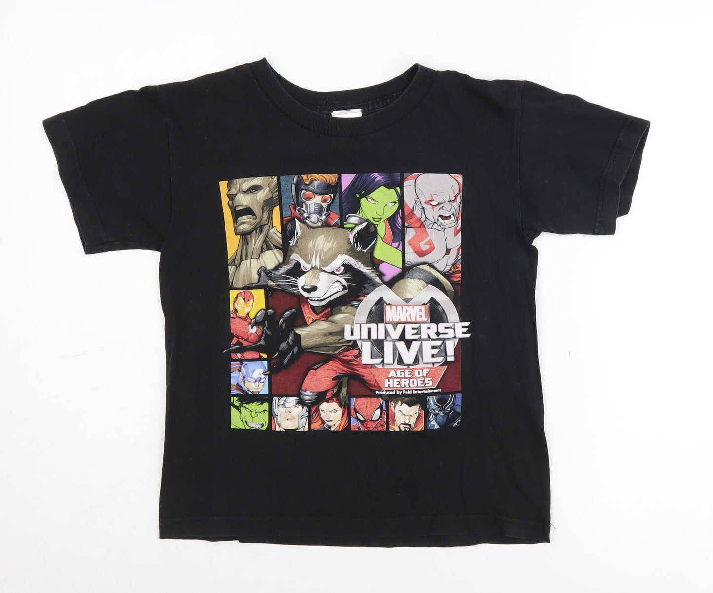 ALSTYLE Boys Black Marvel Universe T-Shirt M