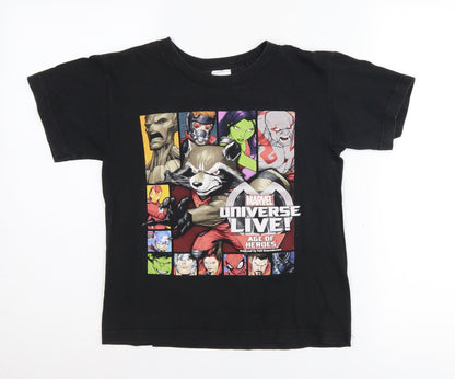 ALSTYLE Boys Black Marvel Universe T-Shirt M
