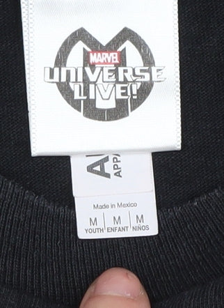 ALSTYLE Boys Black Marvel Universe T-Shirt M