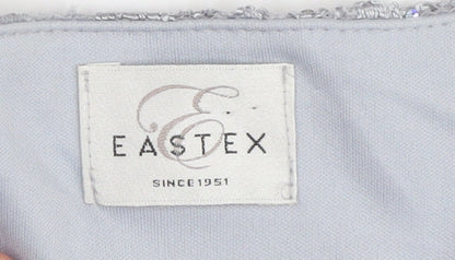 Womens UK Size 10 Eastex Silver  T-Shirt