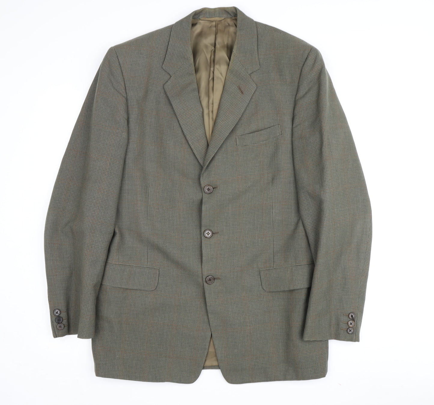 Mens UK Size 38 DAKS Regular Green Suit Jacket