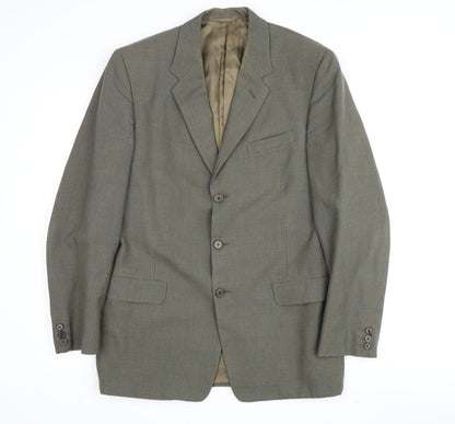 Mens UK Size 38 DAKS Regular Green Suit Jacket