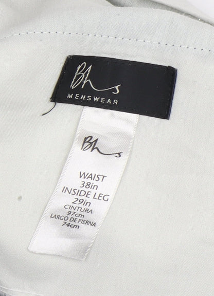 Mens UK Size 38 BHS   Blue Trousers