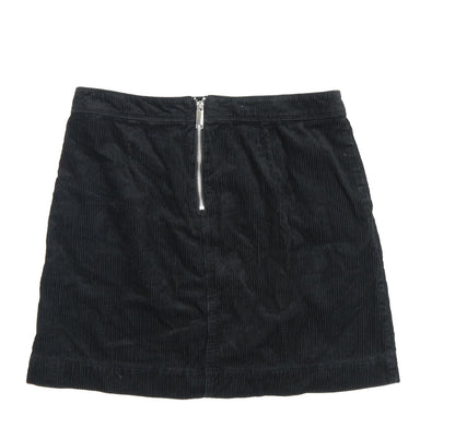 Marks and Spencer Women's Black Corduroy Skirt Size 12