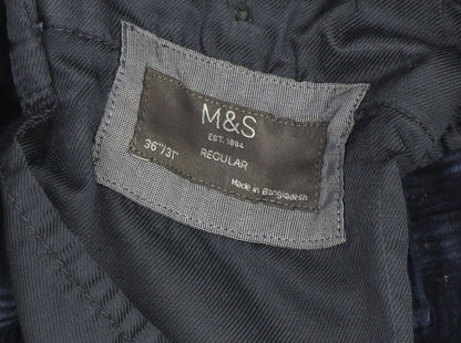 Marks and Spencer Men's Blue Corduroy Chino Trousers XL