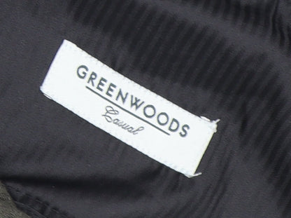Greenwoods Men's Green Corduroy Trousers