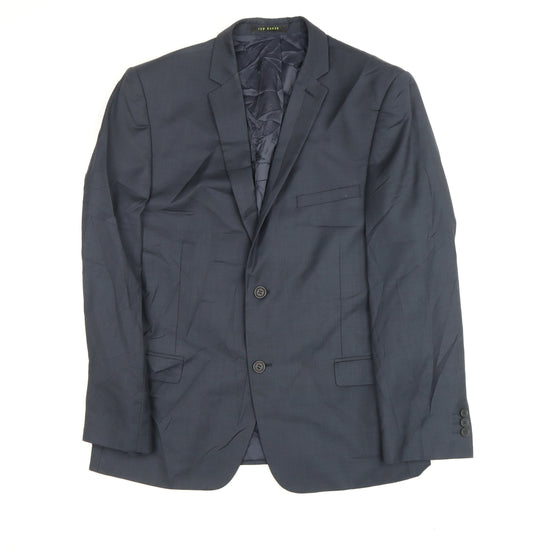Mens UK Size 42 Ted Baker Regular Grey Suit Jacket