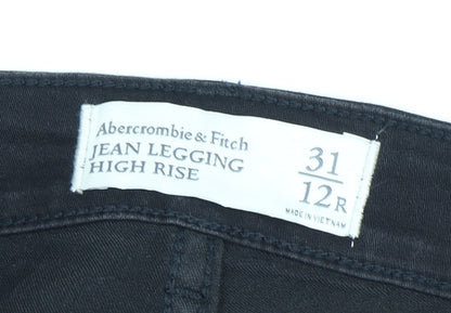 Abercrombie & Fitch Women's Black Jegging, Size 12, High Rise