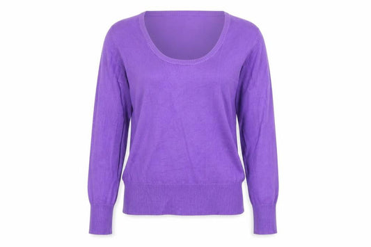 Womens UK Size M Austin Reed Purple Pullover Jumper