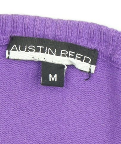 Austin Reed Women’s Purple Scoop Neck Wool Blend Jumper M