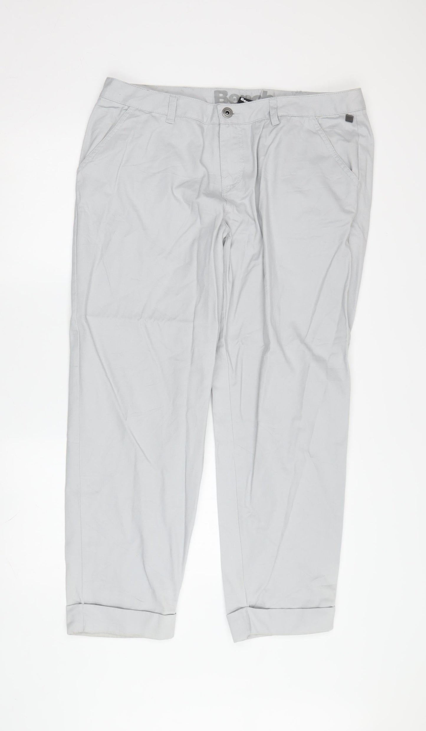 Mens UK Size 32 Bench  Chino Grey Trousers