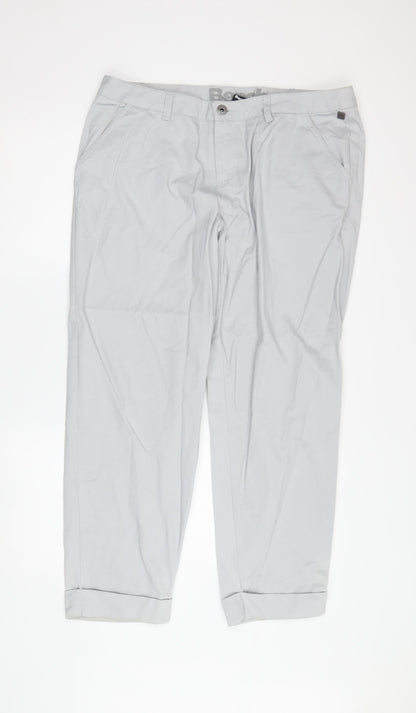 Mens UK Size 32 Bench  Chino Grey Trousers