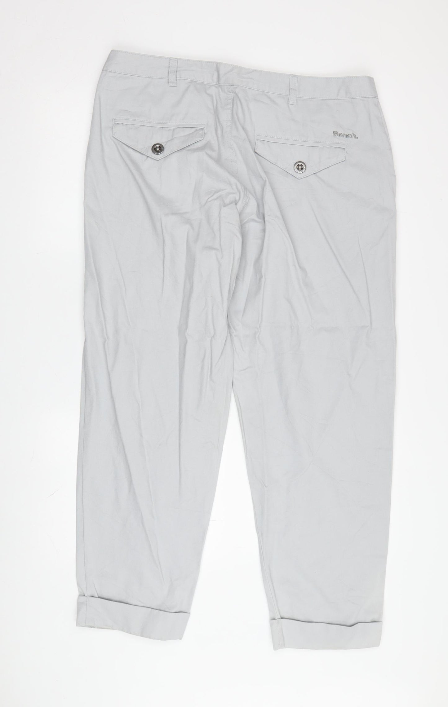Mens UK Size 32 Bench  Chino Grey Trousers
