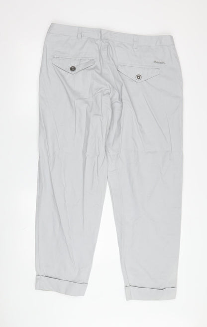 Mens UK Size 32 Bench  Chino Grey Trousers