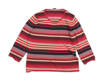 Womens UK Size L Viyella Multicoloured Jersey T-Shirt