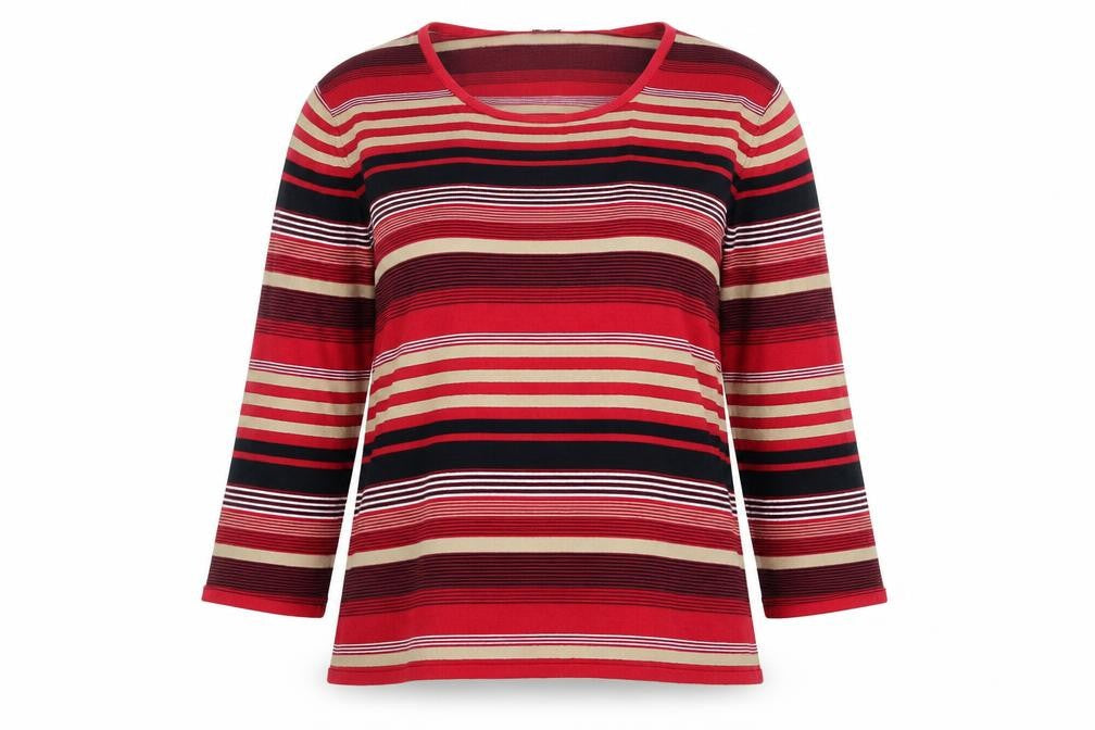 Womens UK Size L Viyella Multicoloured Jersey T-Shirt