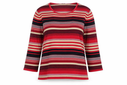 Womens UK Size L Viyella Multicoloured Jersey T-Shirt