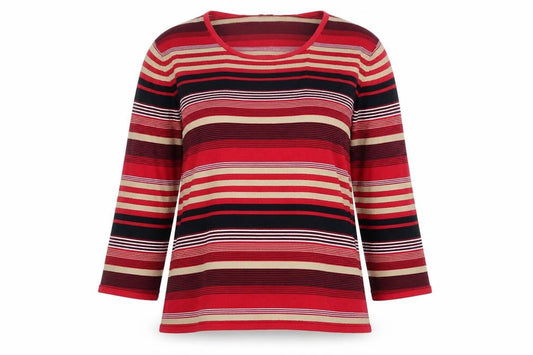 Womens UK Size L Viyella Multicoloured Jersey T-Shirt