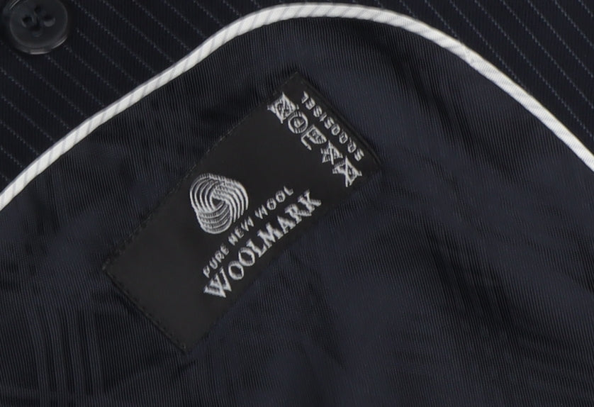 Mens UK Size 38 Jeff Banks Regular Black Suit Jacket