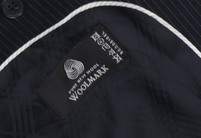Mens UK Size 38 Jeff Banks Regular Black Suit Jacket