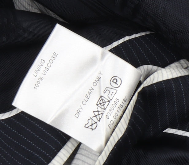 Mens UK Size 38 Jeff Banks Regular Black Suit Jacket
