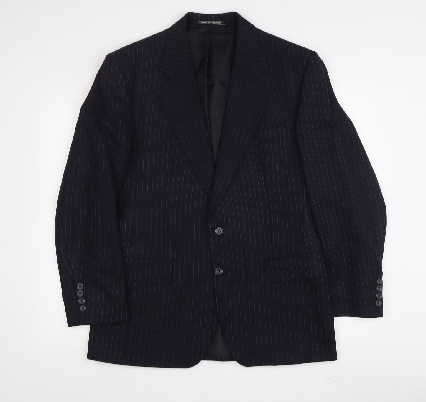 Austin Reed Men's Navy Pinstripe Blazer, Size 52, Classic Fit