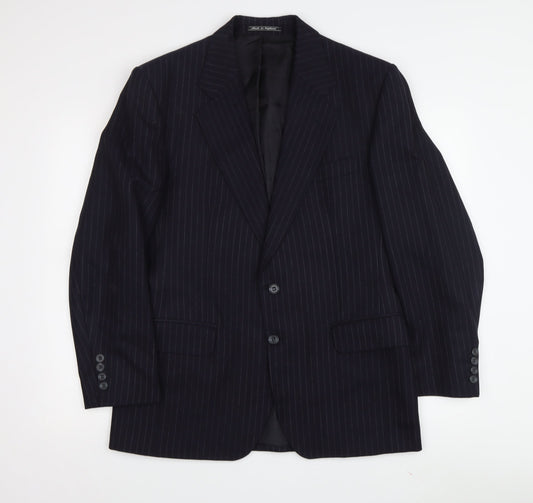 Austin Reed Men's Navy Pinstripe Blazer, Size 52, Classic Fit