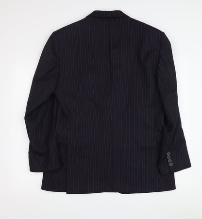 Austin Reed Men's Navy Pinstripe Blazer, Size 52, Classic Fit