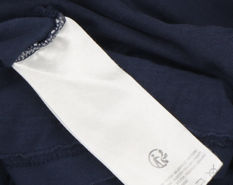 Tokyo Laundry Men's V-Neck Blue T-Shirt, Medium, Jersey Cotton