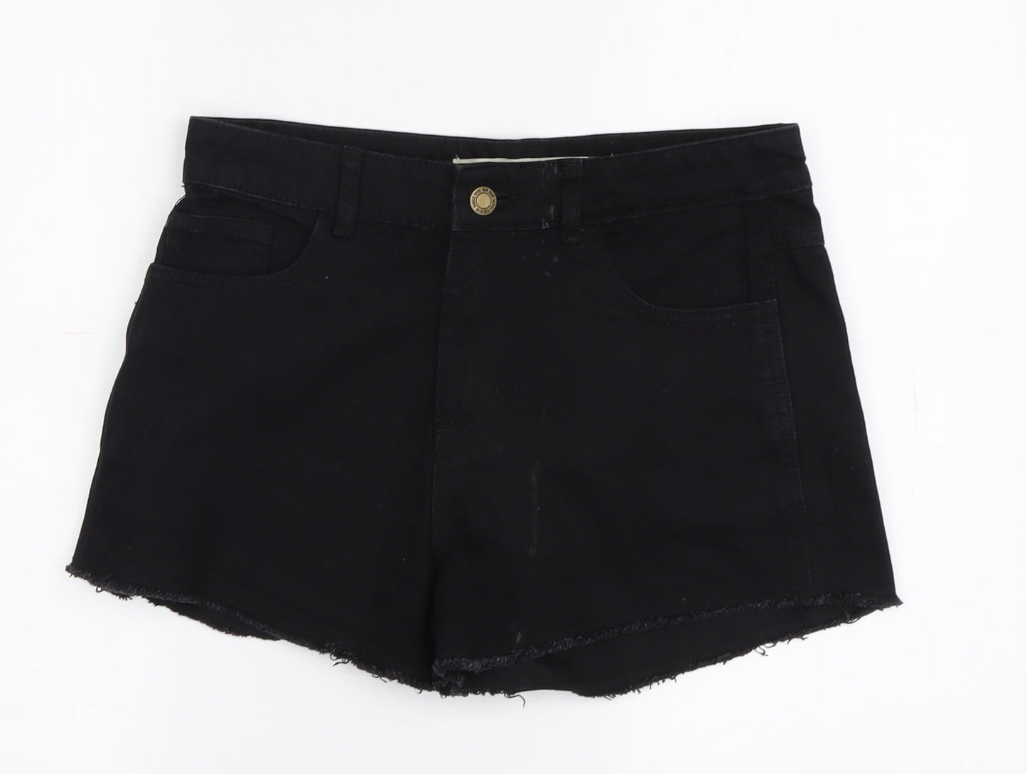 Brave Soul Women's Black Cut-Off Denim Shorts Size 10
