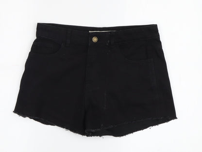 Brave Soul Women's Black Cut-Off Denim Shorts Size 10