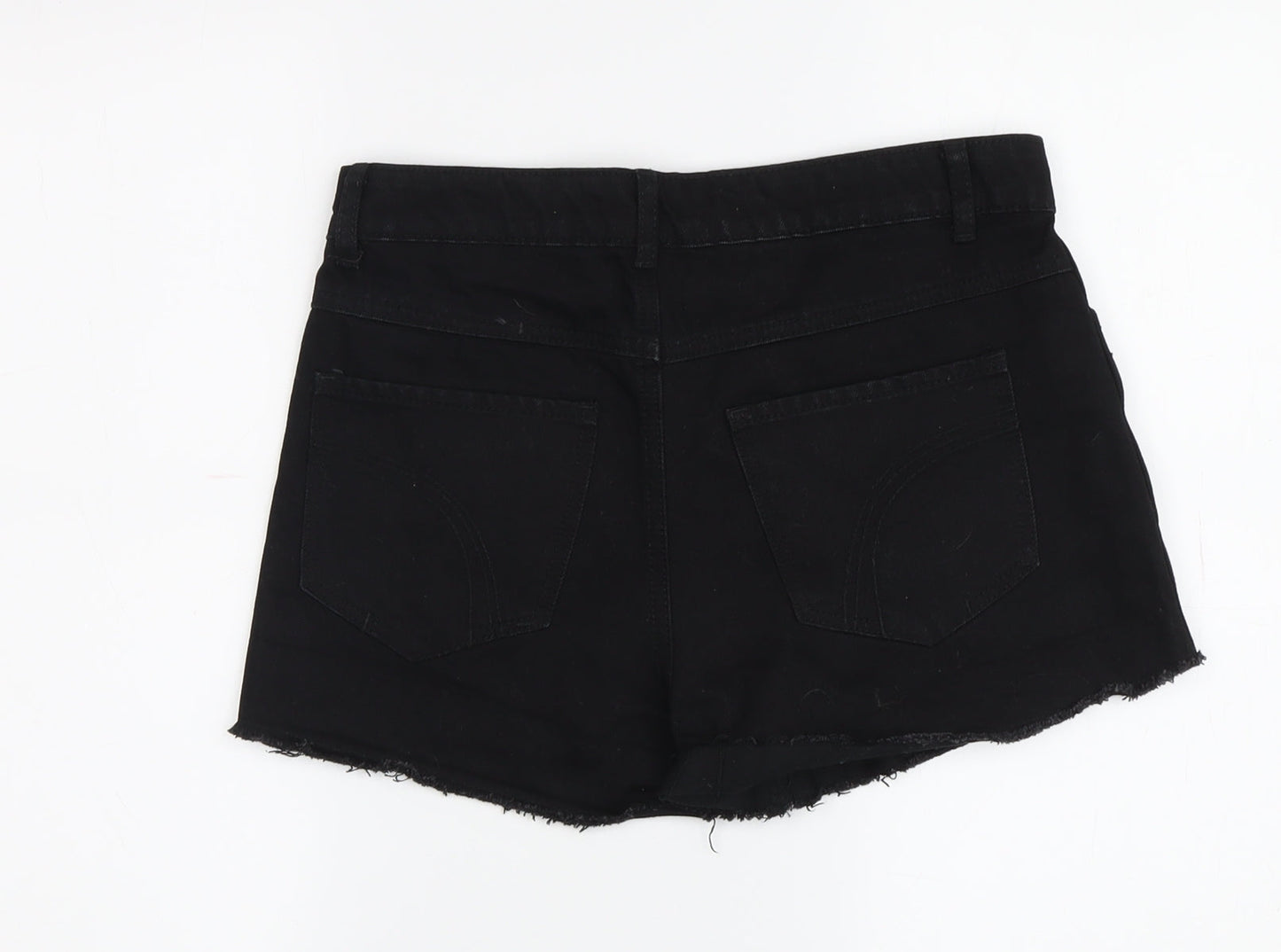 Brave Soul Women's Black Cut-Off Denim Shorts Size 10