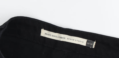 Brave Soul Women's Black Cut-Off Denim Shorts Size 10