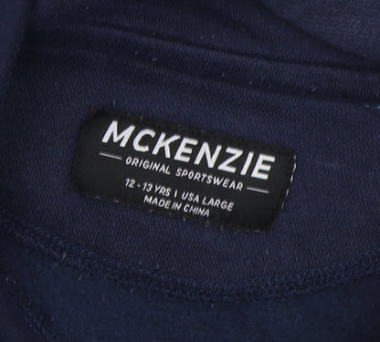 McKenzie Boys Blue Hoodie 12-13 Years Pullover Jersey Casual