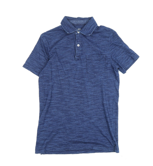 Boden Men's Blue XS Short Sleeve Cotton Polo