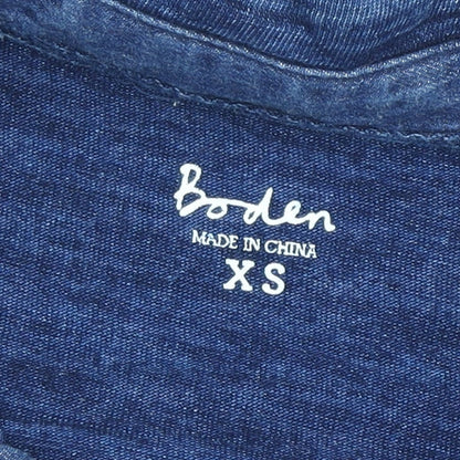 Boden Men's Blue XS Short Sleeve Cotton Polo