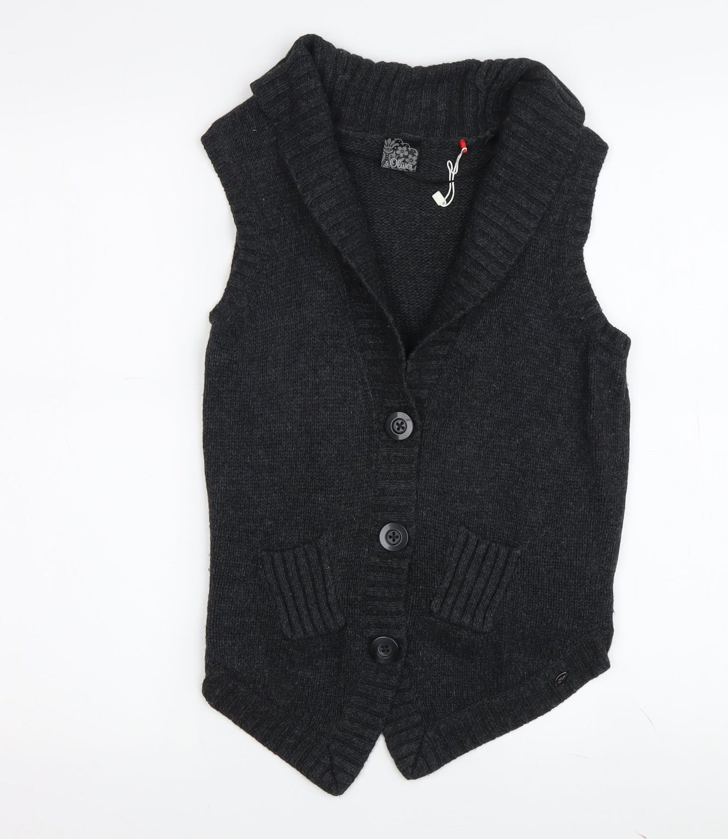 Womens UK Size  s.Oliver Black Vest Jumper