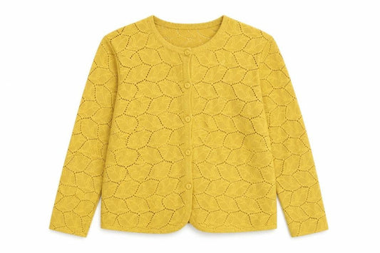 Jacqueline de Yong Women's Yellow Cardigan XS