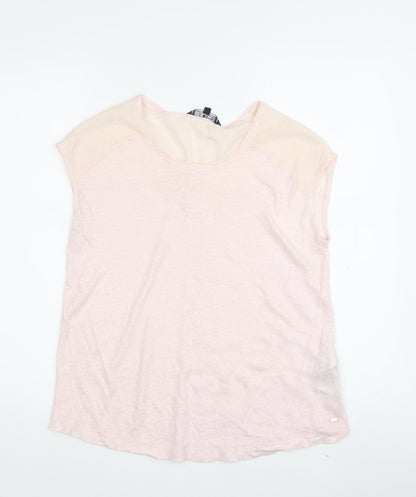 Womens UK Size S Tommy Hilfiger Pink Basic T-Shirt