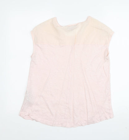 Womens UK Size S Tommy Hilfiger Pink Basic T-Shirt
