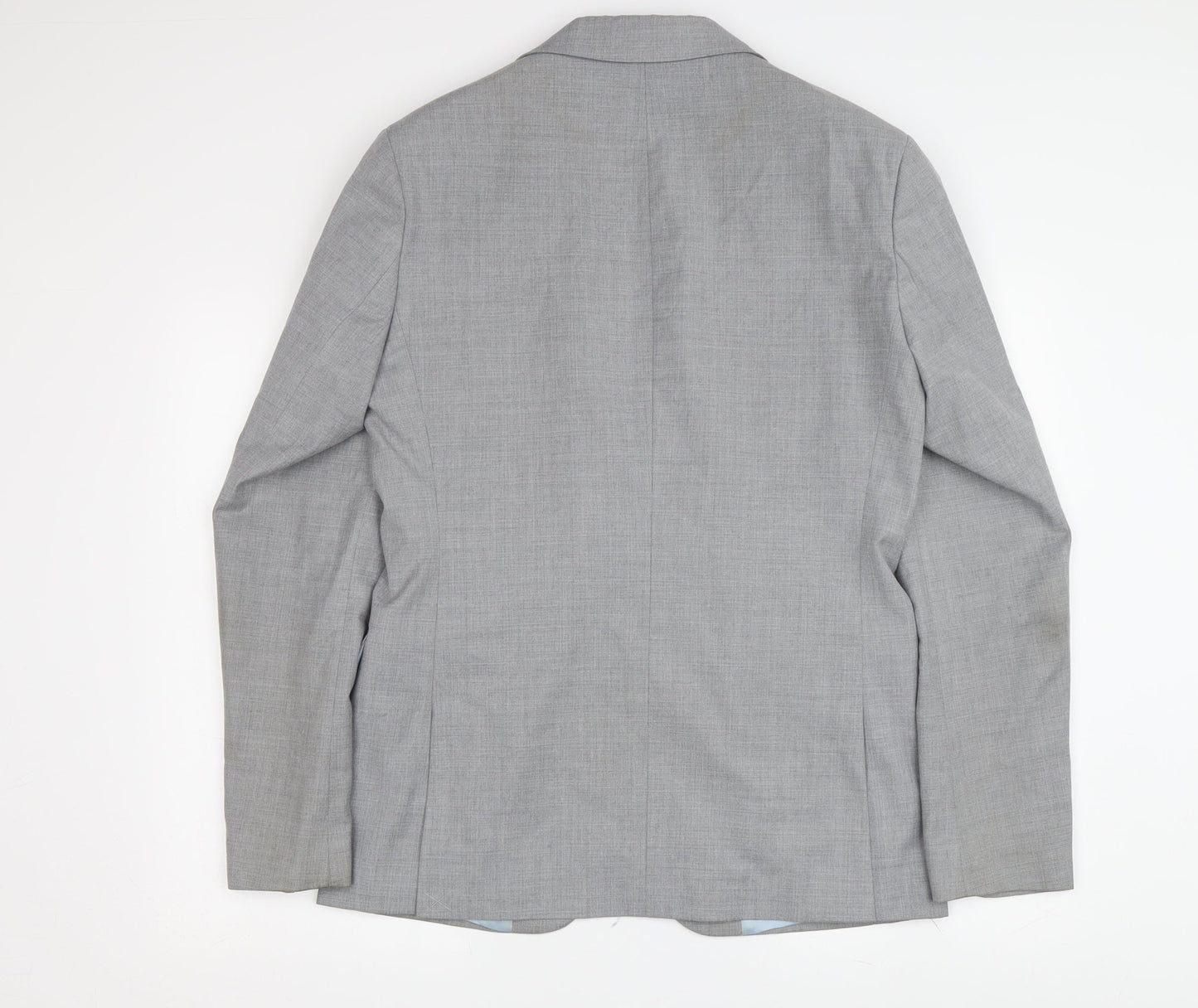 Mens UK Size 38 Moss London Regular Grey Suit Jacket